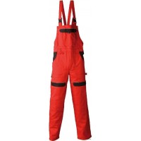 Cool Trend pantaloni pieptar - roșu/negru, lungi