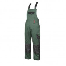 PRE100 03 - pantaloni cu pieptar - verzi