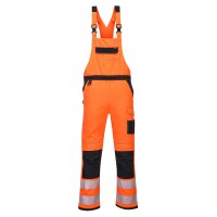 PW3 WORKWEAR - pantaloni cu pieptar HI-VIS PW3 WORKWEAR - pantaloni cu pieptar HI-VIS